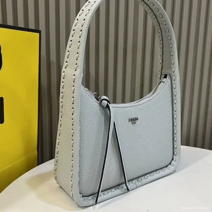 Blue Cuoio Fendi Fendessence Light Bag Leather In Romano Mini 0429